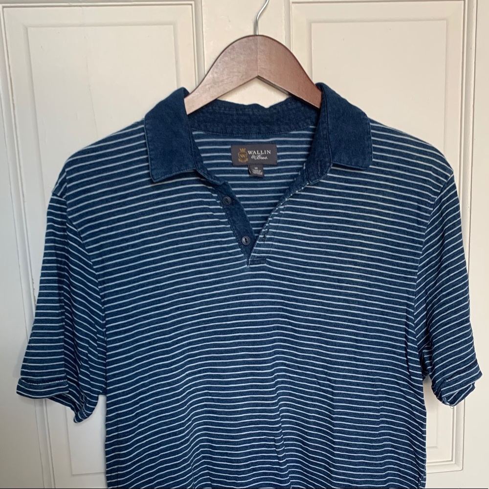 Vintage Wallin Striped Collared Shirt